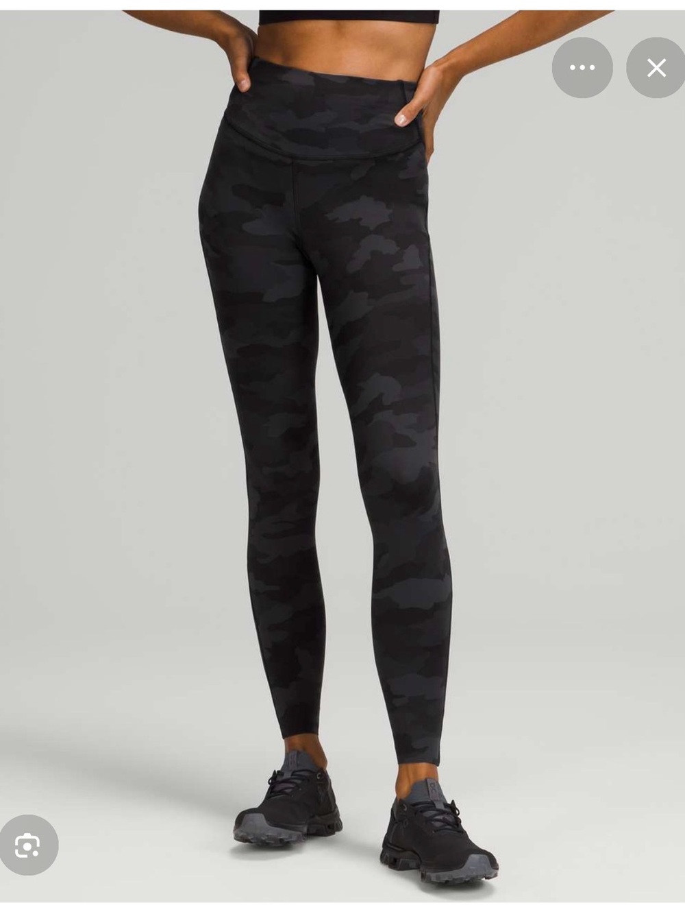 Lululemon Base Pace High-Rise Running Leggings - dark camo size 4